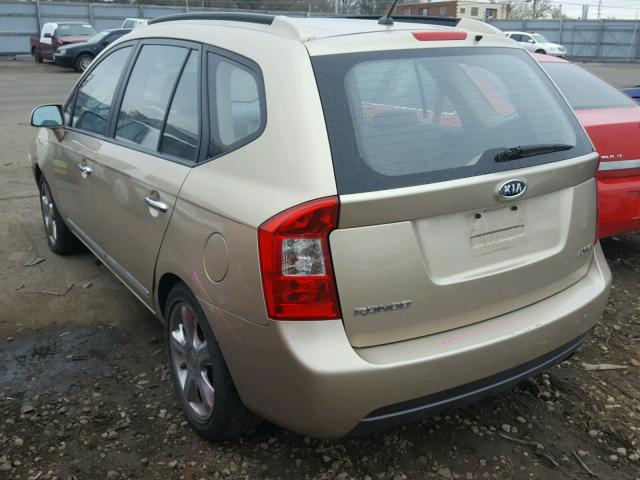 KNAFG526977057171 - 2007 KIA RONDO LX BEIGE photo 3