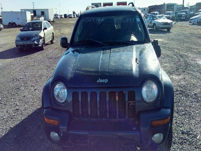 1J4GL58K33W644676 - 2003 JEEP LIBERTY LI BLUE photo 9