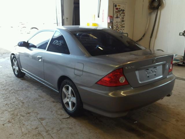 1HGEM22914L004534 - 2004 HONDA CIVIC EX GRAY photo 3