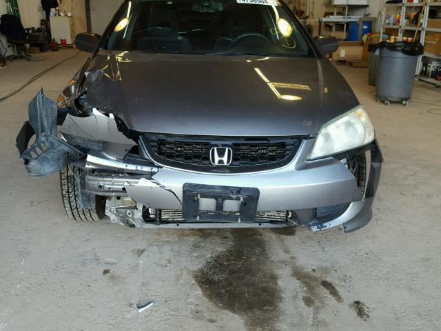 1HGEM22914L004534 - 2004 HONDA CIVIC EX 灰色 照片 9