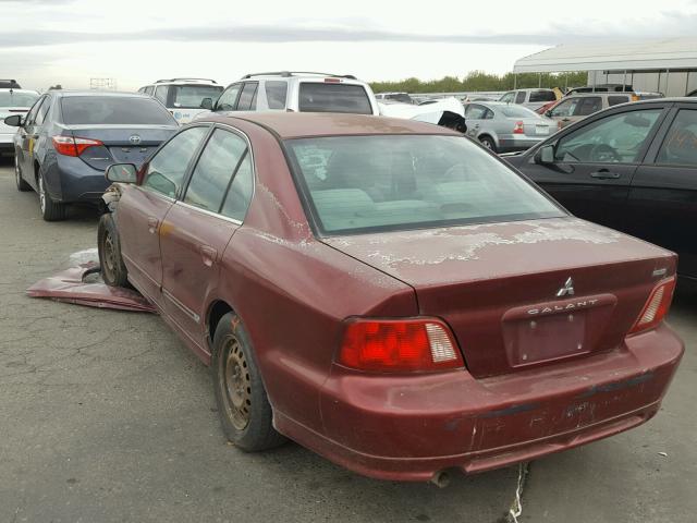 4A3AA46G83E149130 - 2003 MITSUBISHI GALANT ES BURGUNDY photo 3