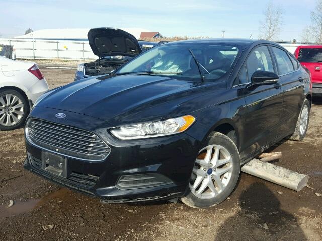 1FA6P0H77G5126611 - 2016 FORD FUSION SE BLACK photo 2