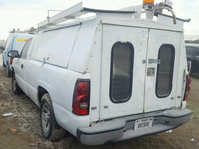 1GCEC14X37Z146277 - 2007 CHEVROLET SILVERADO WHITE photo 3