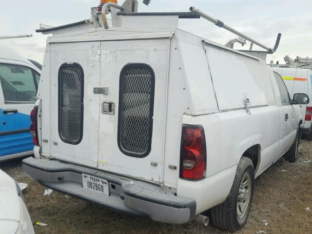 1GCEC14X37Z146277 - 2007 CHEVROLET SILVERADO WHITE photo 4