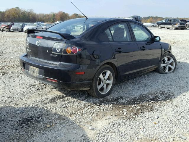 JM1BK123561453677 - 2006 MAZDA 3 S BLACK photo 4