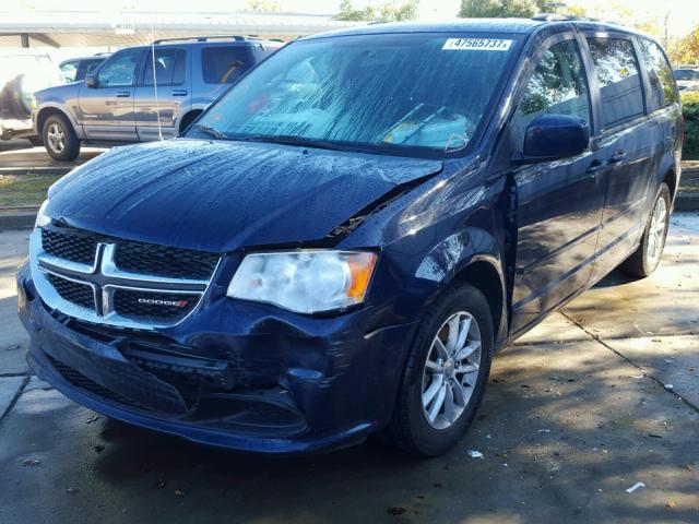 2C4RDGCG8DR758225 - 2013 DODGE GRAND CARA BLUE photo 2