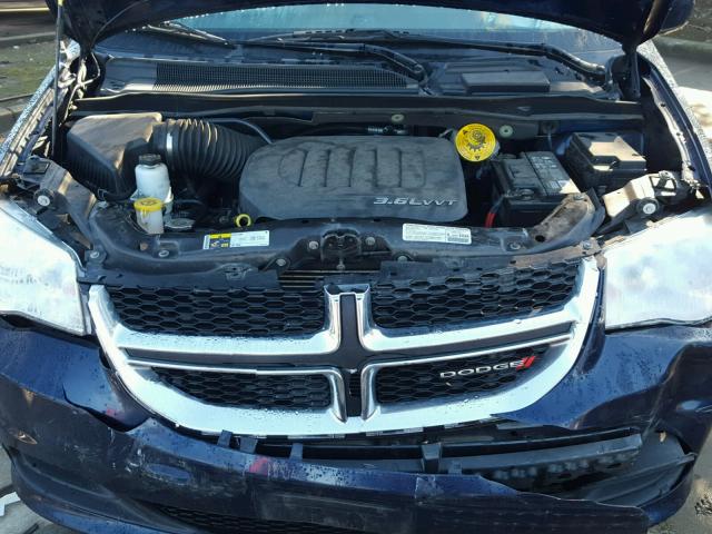 2C4RDGCG8DR758225 - 2013 DODGE GRAND CARA BLUE photo 7