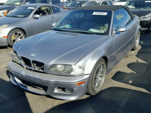 WBSBR93404PK06460 - 2004 BMW M3 GRAY photo 2