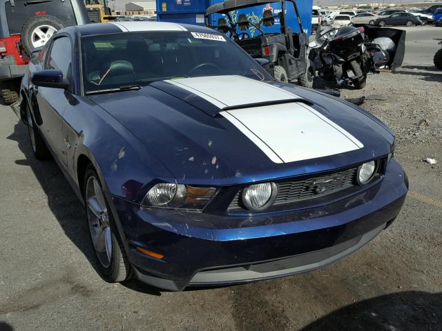 1ZVBP8CF1C5228158 - 2012 FORD MUSTANG GT BLUE photo 1