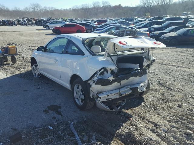 1G1AK18FX87299411 - 2008 CHEVROLET COBALT LS WHITE photo 3