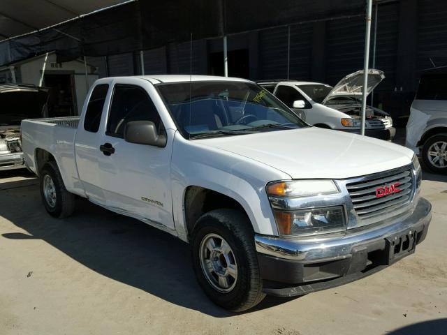 1GTCS198948177580 - 2004 GMC CANYON WHITE photo 1