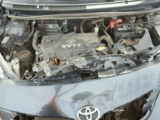 JTDBT903791314301 - 2009 TOYOTA YARIS CHARCOAL photo 7