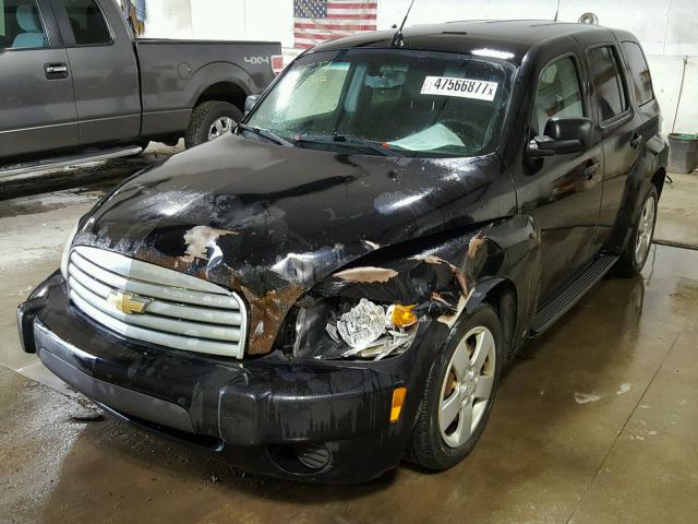 3GNCA13B99S596123 - 2009 CHEVROLET HHR LS BLACK photo 2