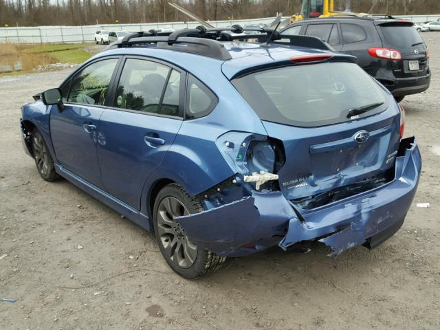 JF1GPAT67F8203029 - 2015 SUBARU IMPREZA SP BLUE photo 3