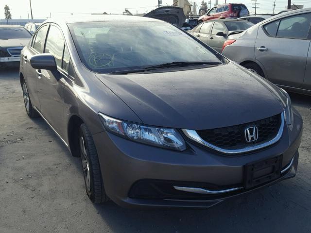 19XFB2F53EE248700 - 2014 HONDA CIVIC LX BROWN photo 1