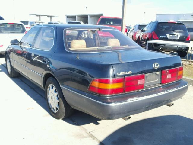 JT8UF11E3N0108585 - 1992 LEXUS LS 400 BLACK photo 3