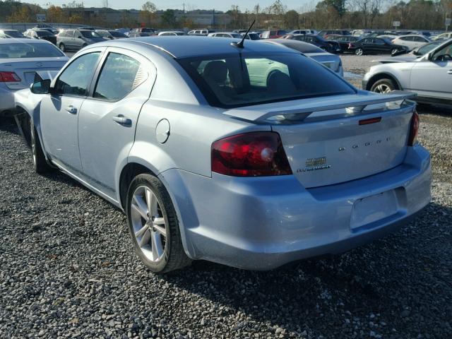 1C3CDZAG1DN581068 - 2013 DODGE AVENGER SE BLUE photo 3