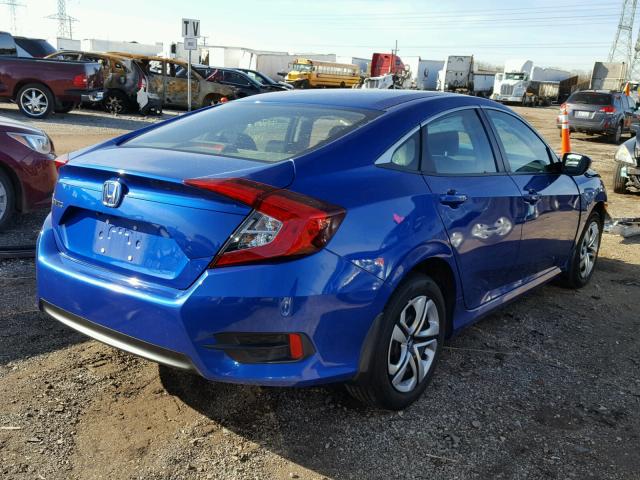 19XFC2F51GE089644 - 2016 HONDA CIVIC LX BLUE photo 4