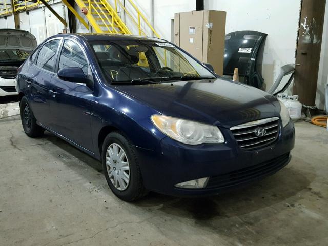 KMHDU46D27U205552 - 2007 HYUNDAI ELANTRA GL BLUE photo 1