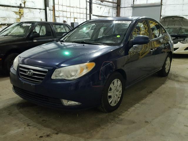 KMHDU46D27U205552 - 2007 HYUNDAI ELANTRA GL BLUE photo 2