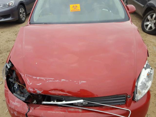 2G1WT55N681311623 - 2008 CHEVROLET IMPALA LT RED photo 7