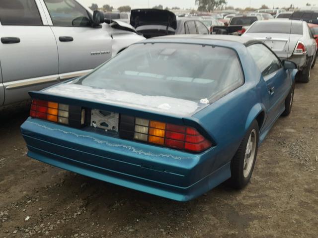 1G1FP23E1NL163733 - 1992 CHEVROLET CAMARO RS GREEN photo 4