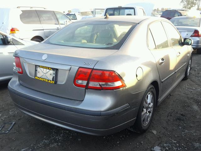 YS3FD49Y961015719 - 2006 SAAB 9-3 BASE GRAY photo 4