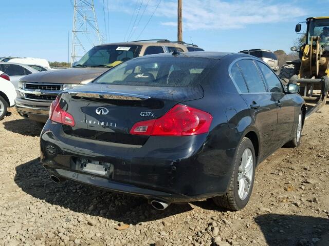 JN1CV6ARXDM763983 - 2013 INFINITI G37 BLACK photo 4