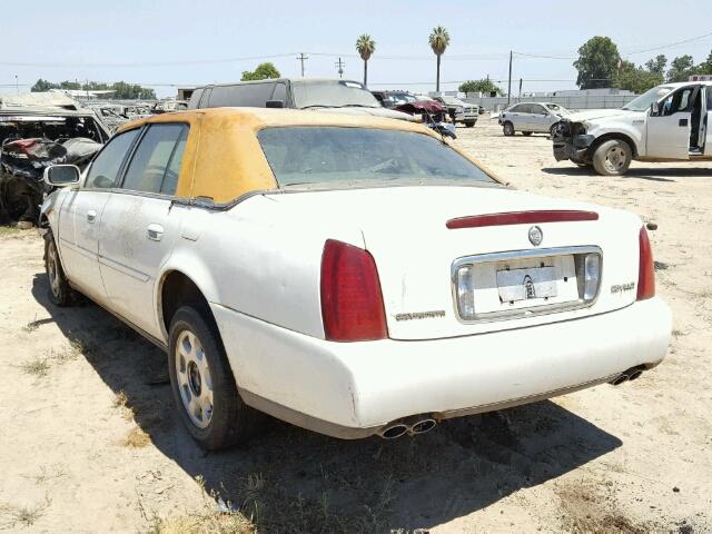 1G6KD54Y61U209699 - 2001 CADILLAC DEVILLE WHITE photo 3