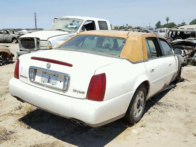 1G6KD54Y61U209699 - 2001 CADILLAC DEVILLE WHITE photo 4