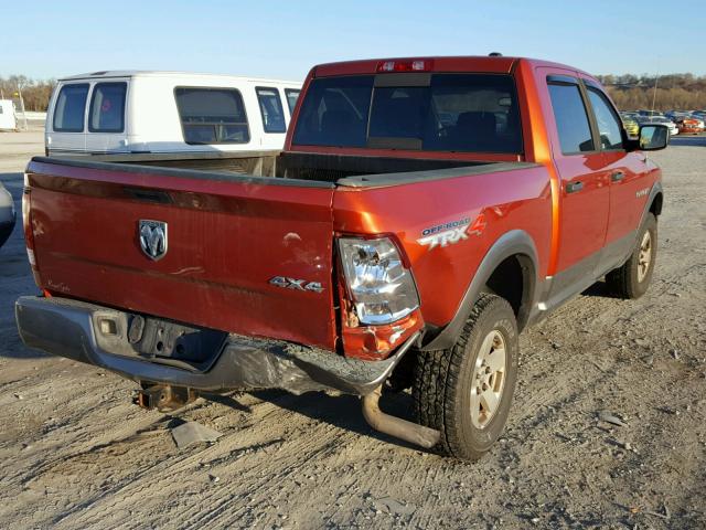 1D3HV13T49S731958 - 2009 DODGE RAM 1500 ORANGE photo 4