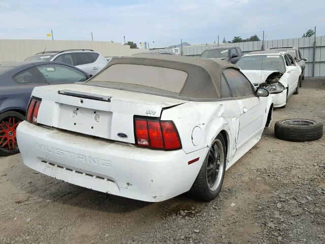 1FAFP4447XF120207 - 1999 FORD MUSTANG WHITE photo 4