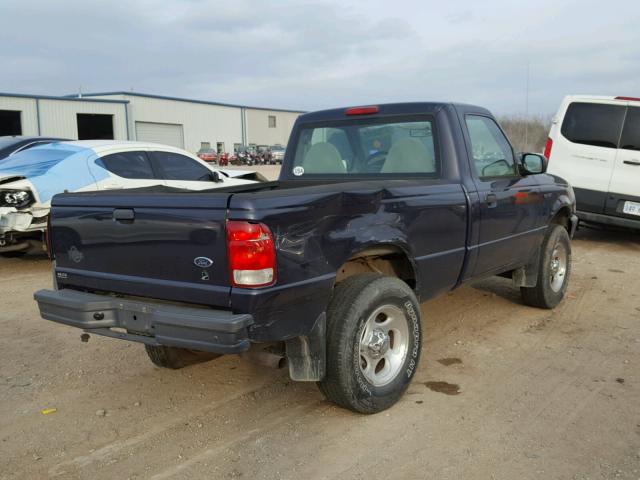 1FTYR10V4YPB63750 - 2000 FORD RANGER BLUE photo 4