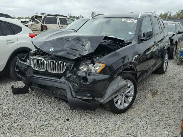 5UXWX9C5XD0A28395 - 2013 BMW X3 XDRIVE2 Czarny zdjęcie 2