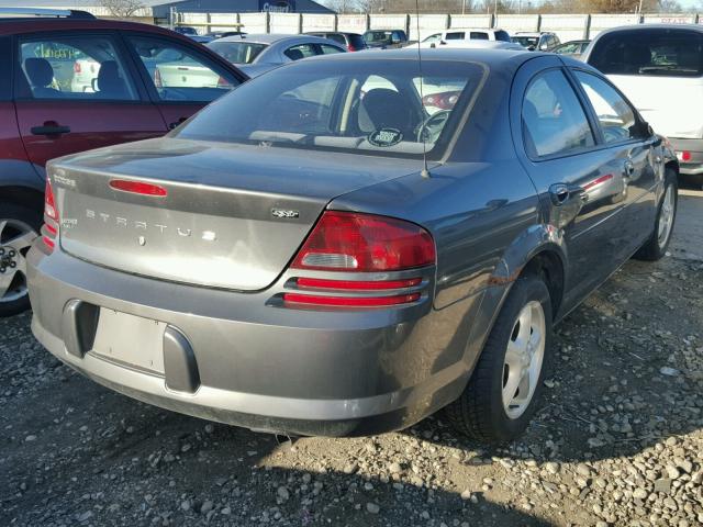 1B3EL46X24N249497 - 2004 DODGE STRATUS SX GRAY photo 4