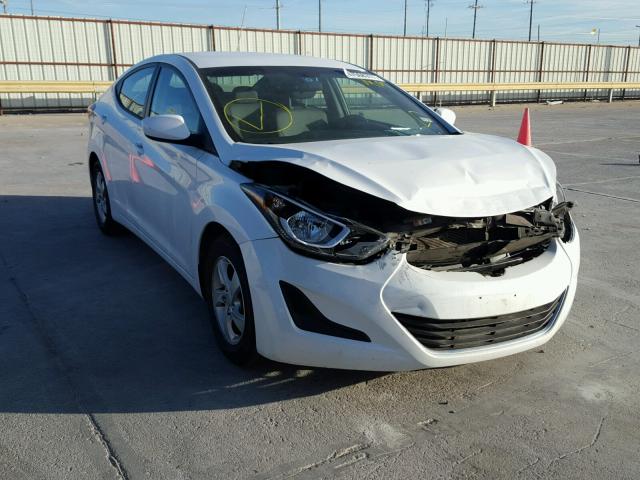 5NPDH4AE8FH596790 - 2015 HYUNDAI ELANTRA SE WHITE photo 1