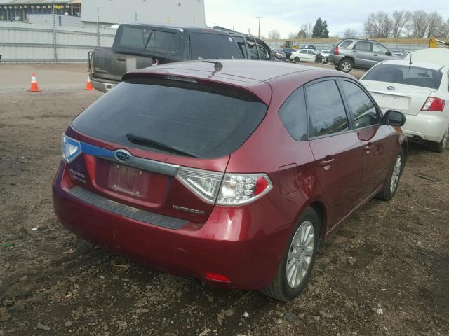 JF1GH6B62AH811206 - 2010 SUBARU IMPREZA 2. RED photo 4