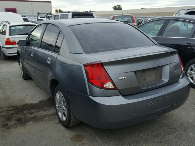 1G8AZ52F74Z222779 - 2004 SATURN ION LEVEL CHARCOAL photo 3