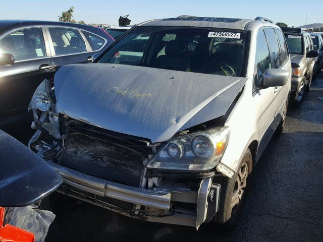 5FNRL38777B400294 - 2007 HONDA ODYSSEY EX SILVER photo 2