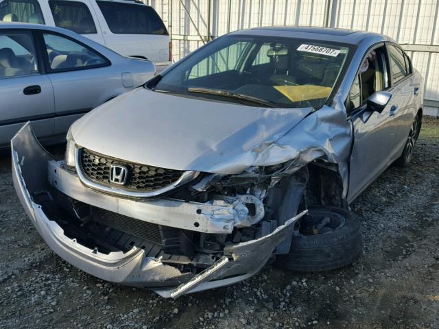 19XFB2F88DE259507 - 2013 HONDA CIVIC EX ვერცხლისფერი ფოტო 2