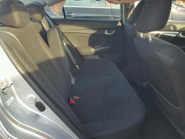 19XFB2F88DE259507 - 2013 HONDA CIVIC EX ვერცხლისფერი ფოტო 6