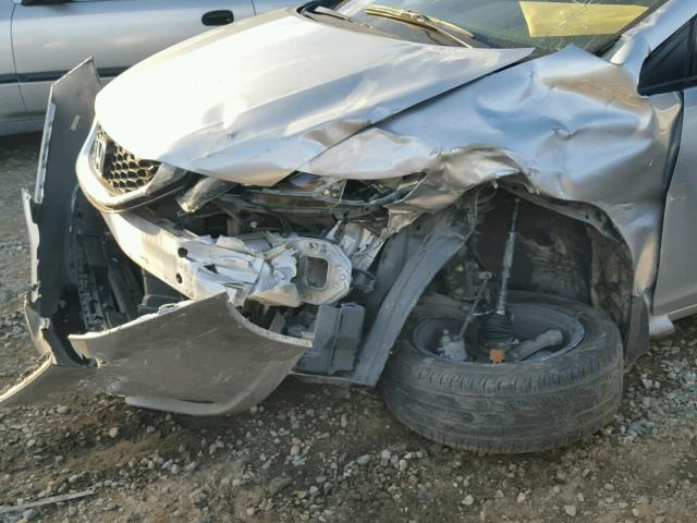 19XFB2F88DE259507 - 2013 HONDA CIVIC EX ვერცხლისფერი ფოტო 9