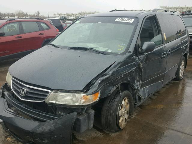 5FNRL18923B043526 - 2003 HONDA ODYSSEY EX GREEN photo 2