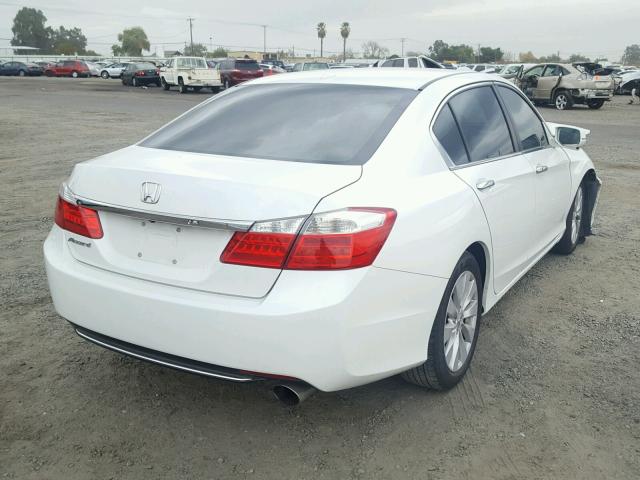 1HGCR2F85EA083312 - 2014 HONDA ACCORD EXL WHITE photo 4