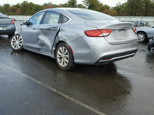 1C3CCCCB9FN531488 - 2015 CHRYSLER 200 C SILVER photo 3