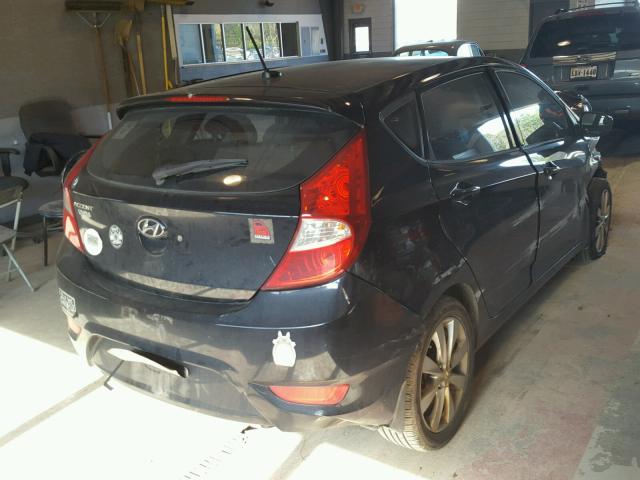 KMHCU5AE9CU045889 - 2012 HYUNDAI ACCENT GLS BLACK photo 4