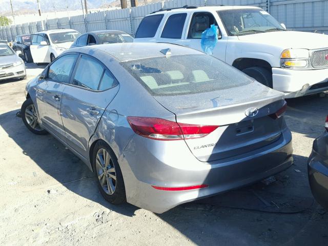 5NPD84LF0HH017963 - 2017 HYUNDAI ELANTRA SE GRAY photo 3