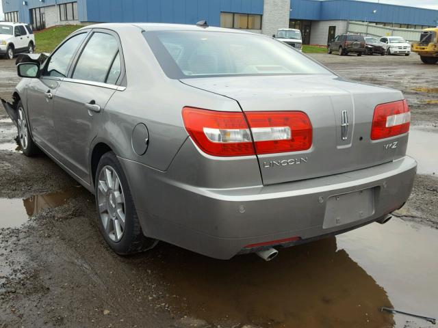 3LNHM26TX8R665306 - 2008 LINCOLN MKZ SILVER photo 3