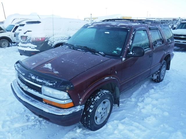 1GNDT13W3W2188404 - 1998 CHEVROLET BLAZER RED photo 2