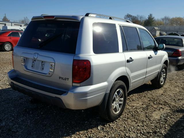 2HKYF18435H540905 - 2005 HONDA PILOT EX SILVER photo 4